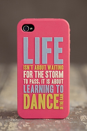 ... 4G Life isn't about waiting for the storm to pass silicone phone cover