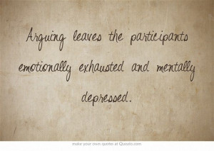 ... leaves the participants emotionally exhausted and mentally depressed