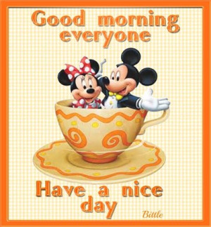 Good Morning Everyone