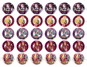 Ever After High 1.5 inch circles, 1 1/2 inch circles, digital Images ...