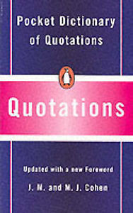Pocket-Dictionary-of-Quotations-Penguin-Popular-Reference-ACCEPTABLE ...