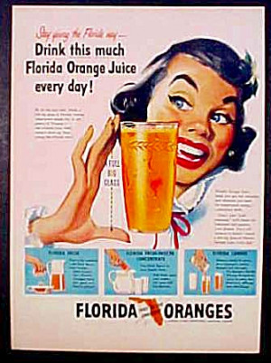 Florida Orange Juice Ad - 1951 (Image1)