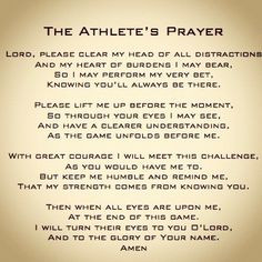 good prayer to pray before the game games athlete prayer games athlet ...