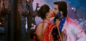 ... steamy kiss Deepika Padukone and Ranveer Singh share in the song's
