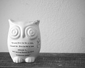 Owl with Winnie the pooh quote valentine gift