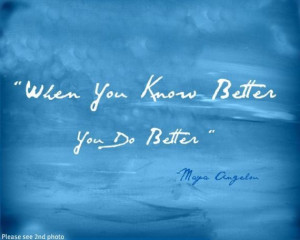 Blue Inspirational Quote Digital Art Print African American Maya ...