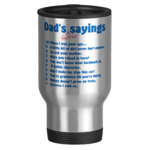 Dad's favorite sayings coffee mug