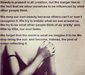Don't let others define your beauty