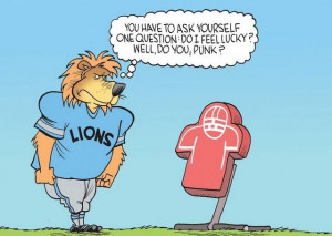 Your Mike: The winner of our Detroit Lions cartoon caption contest!