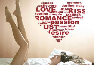 Wall Decal - Words of Love Heart