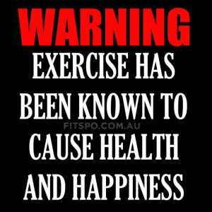 warning for exercise