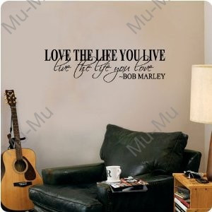 Quote Wall Decal Decor Love Life Words Large Nice Sticker Text /Quote ...