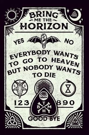 ... this image include: bring me the horizon, bmth, heaven, die and Lyrics