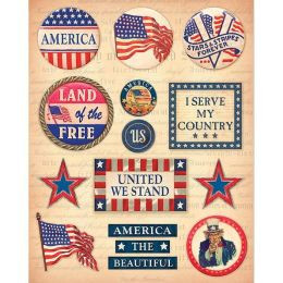 Military Clearly Yours Stickers-Patriotic Sayings