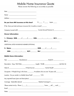 Mobile Home Insurance Quote by kcf19835