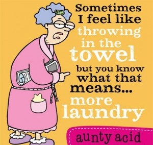 ... senior citizen acid jokes. Meet Aunty Acid, an English character with