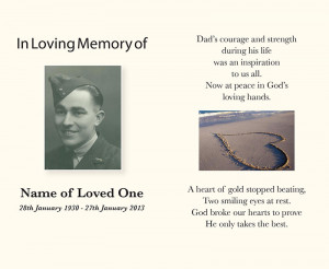 Memorial Cards