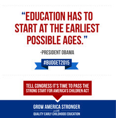President Obama prioritized early learning in his 2015 budget request ...