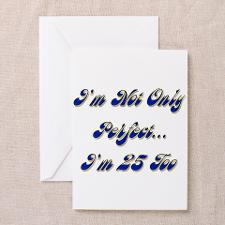 25th birthday beach bike Greeting Card