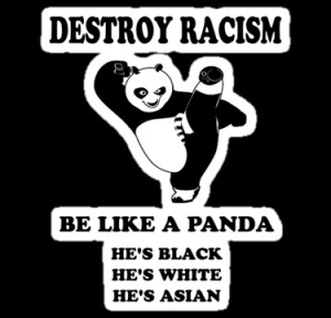 Destroy Racism be like a Panda by Barbo