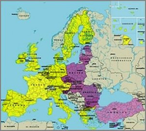 Map Europe Member States...