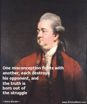 One misconception fights with another, each destroys his opponent, and ...