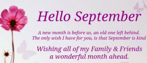 Happy New Month! Inspirational Quotes For September 2014