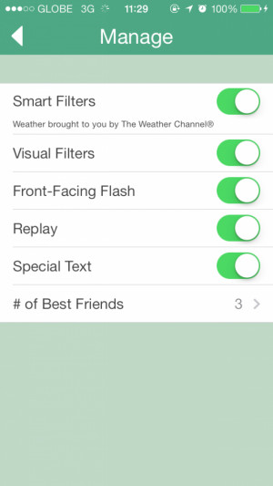 Change Filter Snapchat