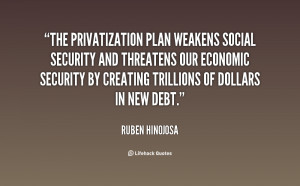 plan weakens Social Security and threatens our economic security ...