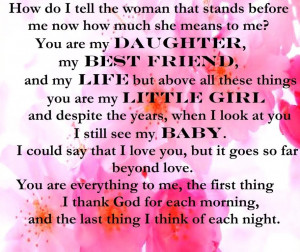 Love Quotes Mother to Daughter | See many other inspirational quotes ...