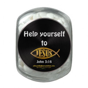 Jesus Jelly Belly Glass Jar your choice of mints/jelly beans included ...