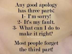 Aby Good Apology Hasd Three Parts