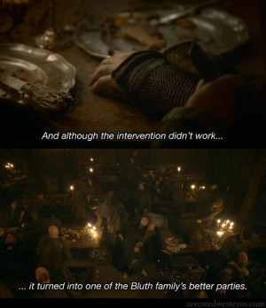 The blog Arrested Westeros takes quotes from Arrested Development and ...