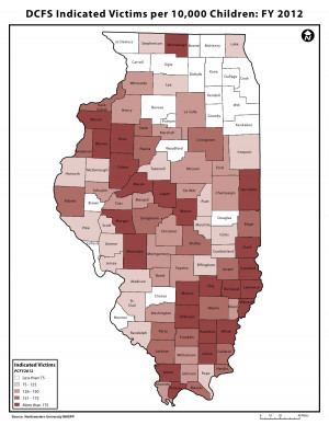 ... neglected children across downstate Illinois and a decrease in Cook