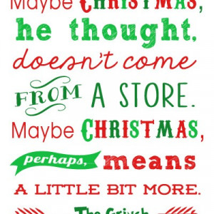 Free Christmas Printables: Grinch Quote + 15 more!