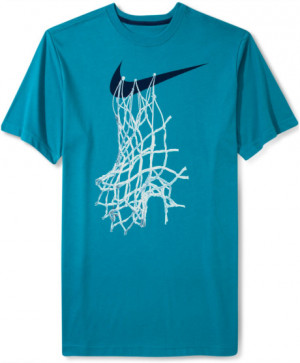 ... Graphic Basketball Net Tshirt in Blue for Men (Tropical Teal