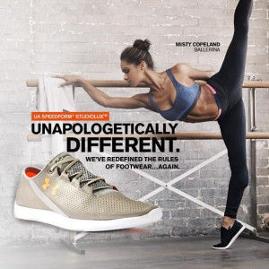 ... Different. Introducing the Under Armour SpeedForm SudioLux Shoe
