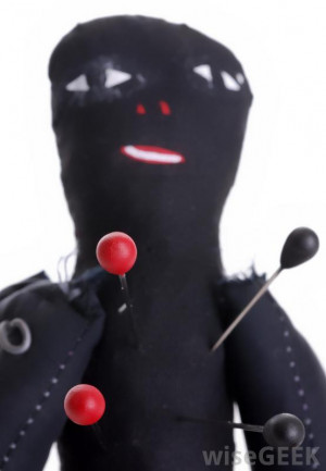 Black Voodoo Doll Heavily influenced by voodoo,