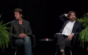 Above: Brad Pitt sits down with Zach Galifianakis for his second most ...