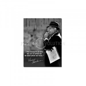 Vince Lombardi Measure of Who We Are Quote Sports Retro Vintage Tin ...