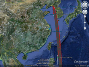 North Korea Missile Flight Path