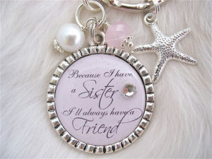 SISTER Wedding Quote Bridal Jewelry Gift pendant, engagement jewelry ...