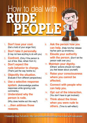 Rude Quotes About Life And Love: How To Deal With Rude People And This ...