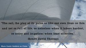 The Sail Quote From Henry David Thoreau