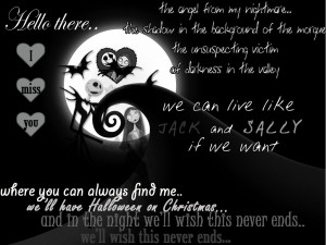 galleries related jack and sally nightmare before christmas quotes ...