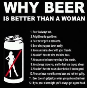 Thirsty Thursday’s Funny Fact – Why beer is better than a woman