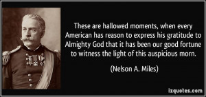 moments, when every American has reason to express his gratitude ...