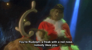 Grinch Stole Christmas The Grinch reindeer cute santa film sad movie ...