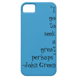 John Green Quotes Case iPhone 5/5S Covers