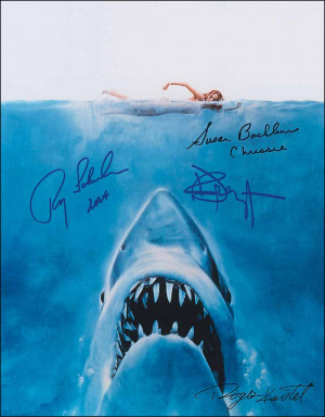 Jaws Cast Signed Photo Roy...